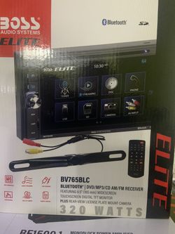 Boss Elite double din with camera. New