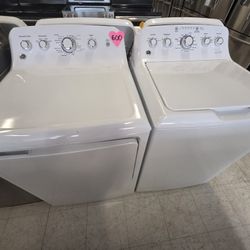 Ge Top Load Washer And Electric Dryer Set Used 90day's Warranty 