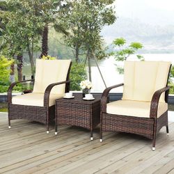Rattan Patio Conversation Set