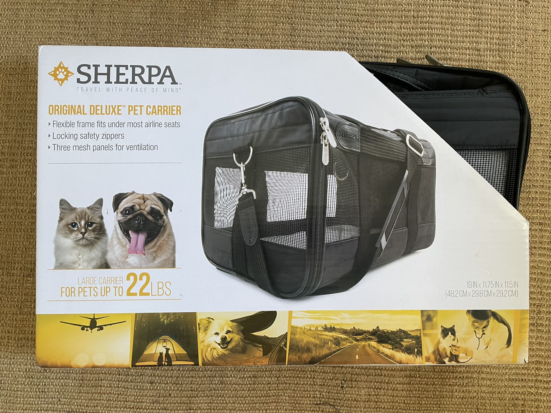 Sherpa Deluxe Pet Carrier (Large)