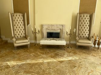 6ft Tall Set Of Armchairs
