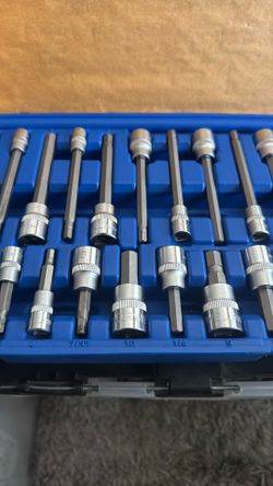CBS2802S - 28 Piece 1/4” & 3/8” Drive SAE and Metric Standard and Extra Long Hex Bit Socket Set