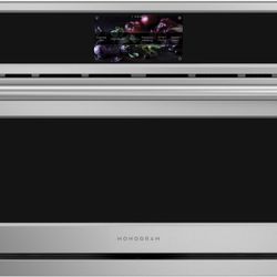 Monogram Statement Series 30 Inch Smart Electric 5-in-1 Wall Oven with 1.7 Cu. Ft. Capacity, Advantium® Technology, Convection Baking, Bro