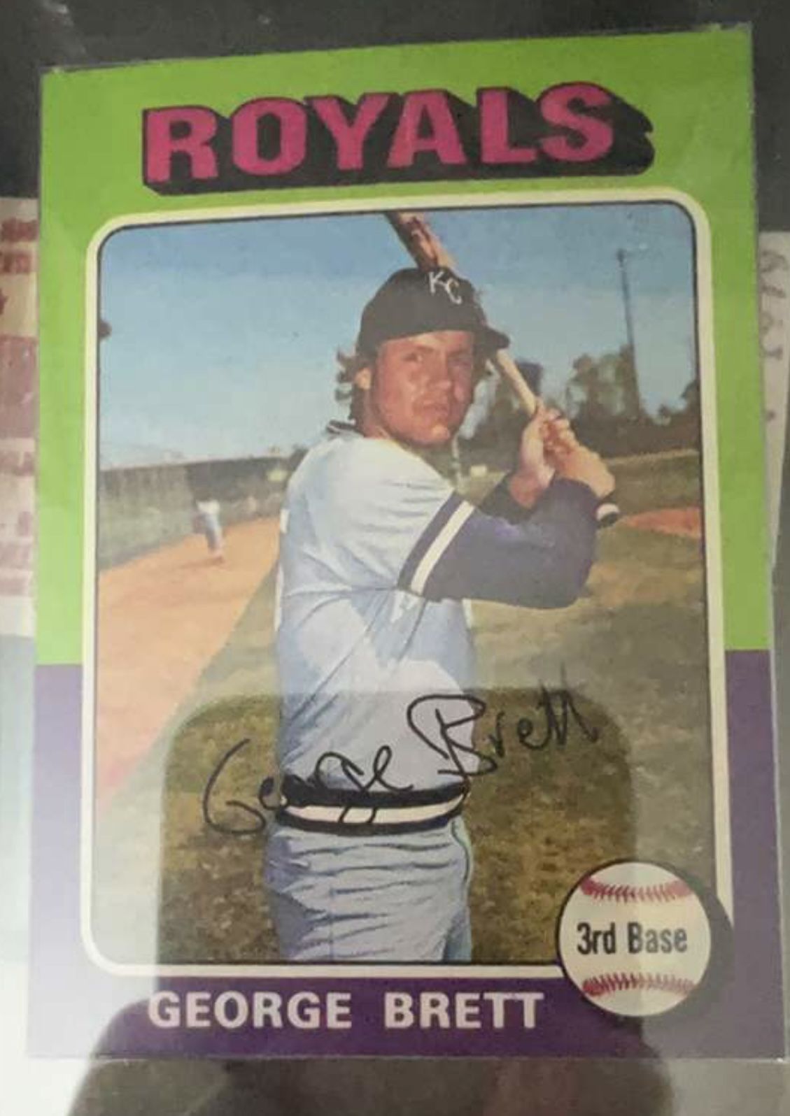 1975 Topps #228 George Brett Kansas City Royals Rookie Baseball Card
