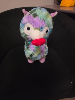 Plush multi color lama