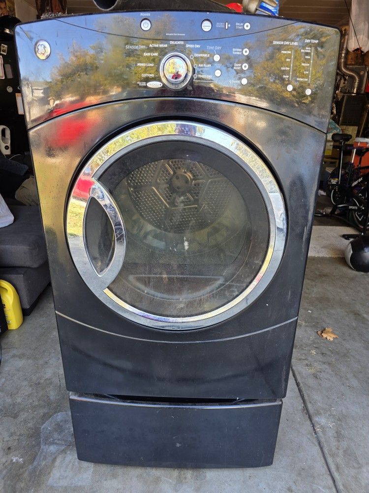 GE Dryer With Storage Drawer 
