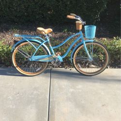 26” Huffy Nassau Ladies Light Blue Beach Cruiser 