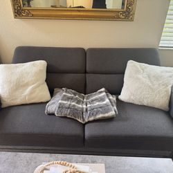 Small sofa, arm chair, side tables and coffee tables