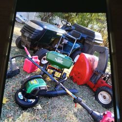 Today Obly.   Best Deal On Here.    1450$  All Mower Trimmer Blower Soreader Bagger Snowblower