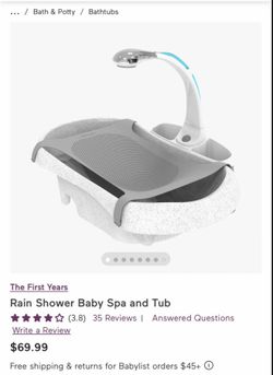 Baby shower tub