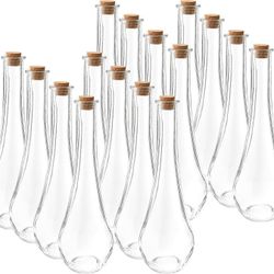 clear glass bud vases