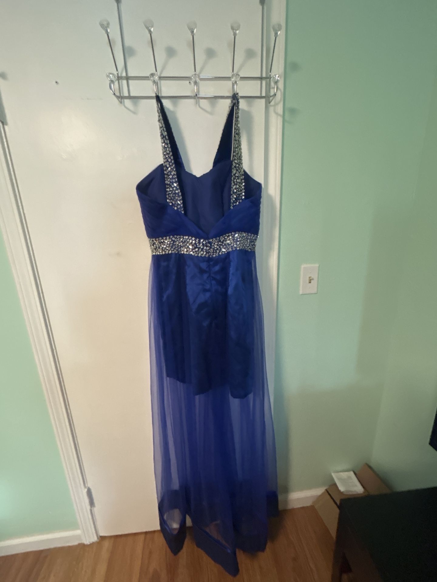 JJβs House Royal Blue Formal Gown β Size 10 β NEW with Tags