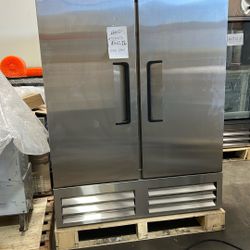 #(contact info removed) 53 15/16" Reach-In Freezer – Polarman PLM-54FS Stainless Steel, Solid Double Doors