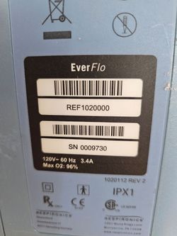 Resperonics ever flo oxygenater used