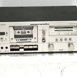 Vintage MARANTZ 2 Speed Cassette Deck Model: SD-3000
