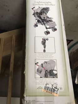 BRAND NEW double tandem stroller!