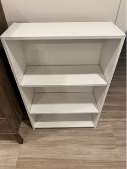 Bookshelf - White 2 shelves