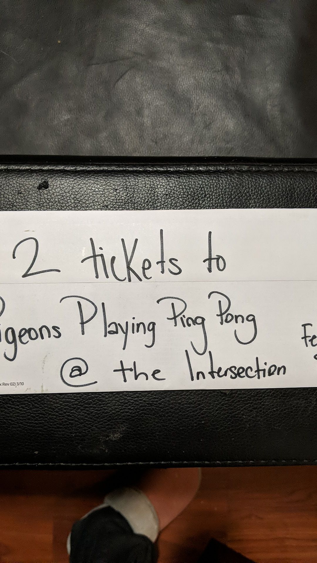 2 Tickets to Pigeons Playing Ping Pong