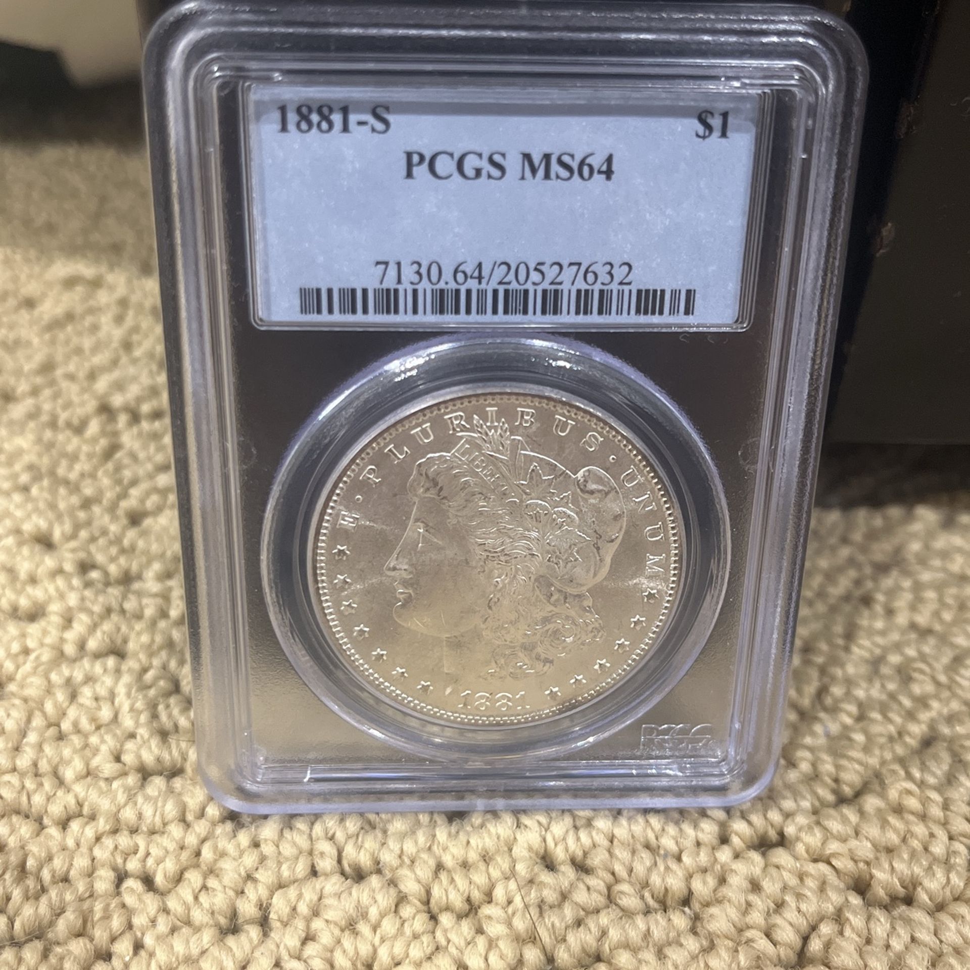 1881-S Morgan Silver Dollar $1 PCGS MS64