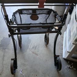 ROLLING WALKING CART WITH BASKET NO SEAT 