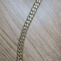 Cuban Sets 14k Gold Over Stainless Steel 6mm 8mm 10mm 12mm