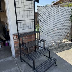 Metal Plant Stand Shelving Unit 