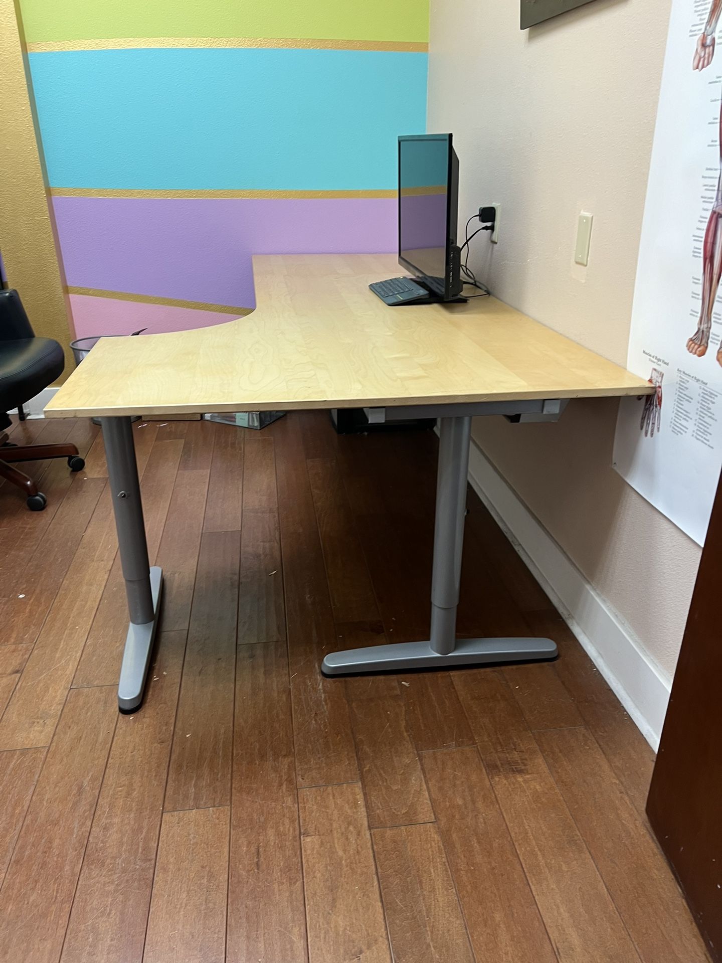 Solid ikea Adjustable Computer Desk 