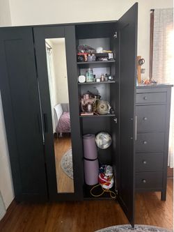 IKEA wardrobe black