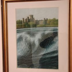 Original Pastel By Historicaly Significant British Artist Keith New. Art Shown In Cathedrals And Museums Across Europe 