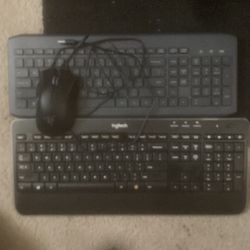 2 Keyboards And 2 Mouses 1 Razor Gaming Mouse 