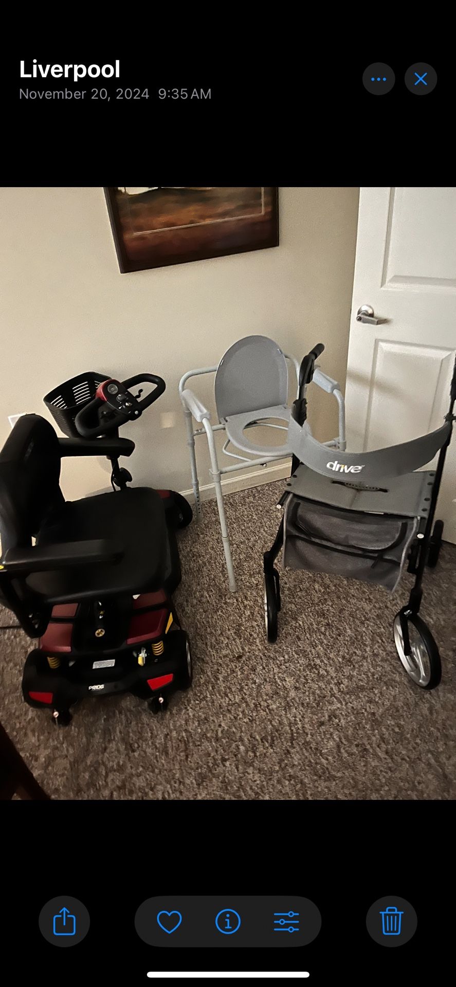 Pride Motorized scooter For Sale