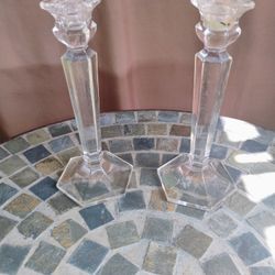 Cristal 6in Candle Holder Set