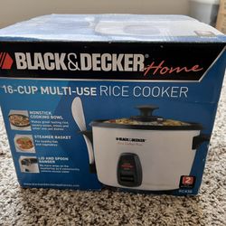 Black & Decker 16-Cup Multi-Use Rice Cooker (Model RC436) - Brand New in Box