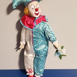 Porcelain Clown Joker Doll