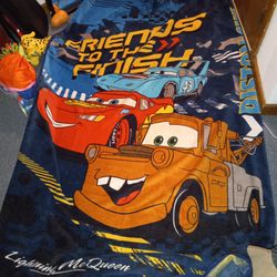 Fleece Full Size Blanket Lightning McQueen ( Cars )