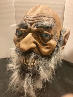 Adult Old Man Troll Halloween Latex Full Head Mask