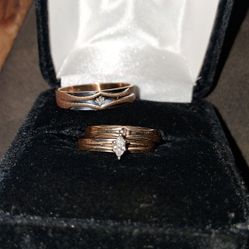 10 k Gold Couples Wedding Set