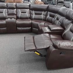 New Power Recliner Sectional Couch! Free Delivery 🚚! Financing Available! 