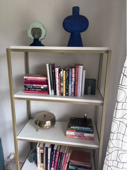 Gold White Bookshelf