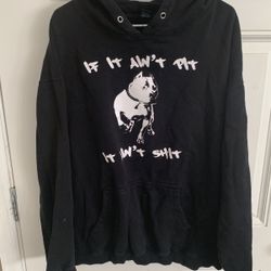 Mens Pittbull Rescue Sweatshirt Black