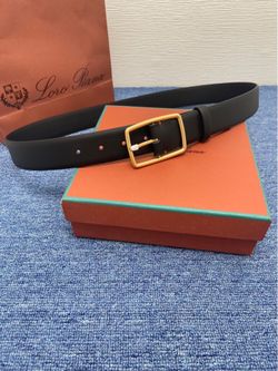 Loro Piana Men’s Belt With Box 2026 New