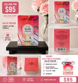 ✨ Hermès Tutti Twilly d’Hermès Eau de Parfum ✨ 1.6 oz / 50 mL — Brand New & Sealed  Authentic Hermès Eau de Parfum with the longer-lasting parfum form