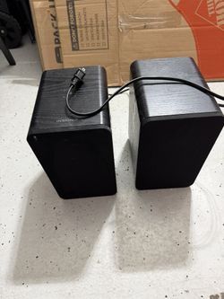Pair Of 2 Bluetooth Bookshelf Speakers