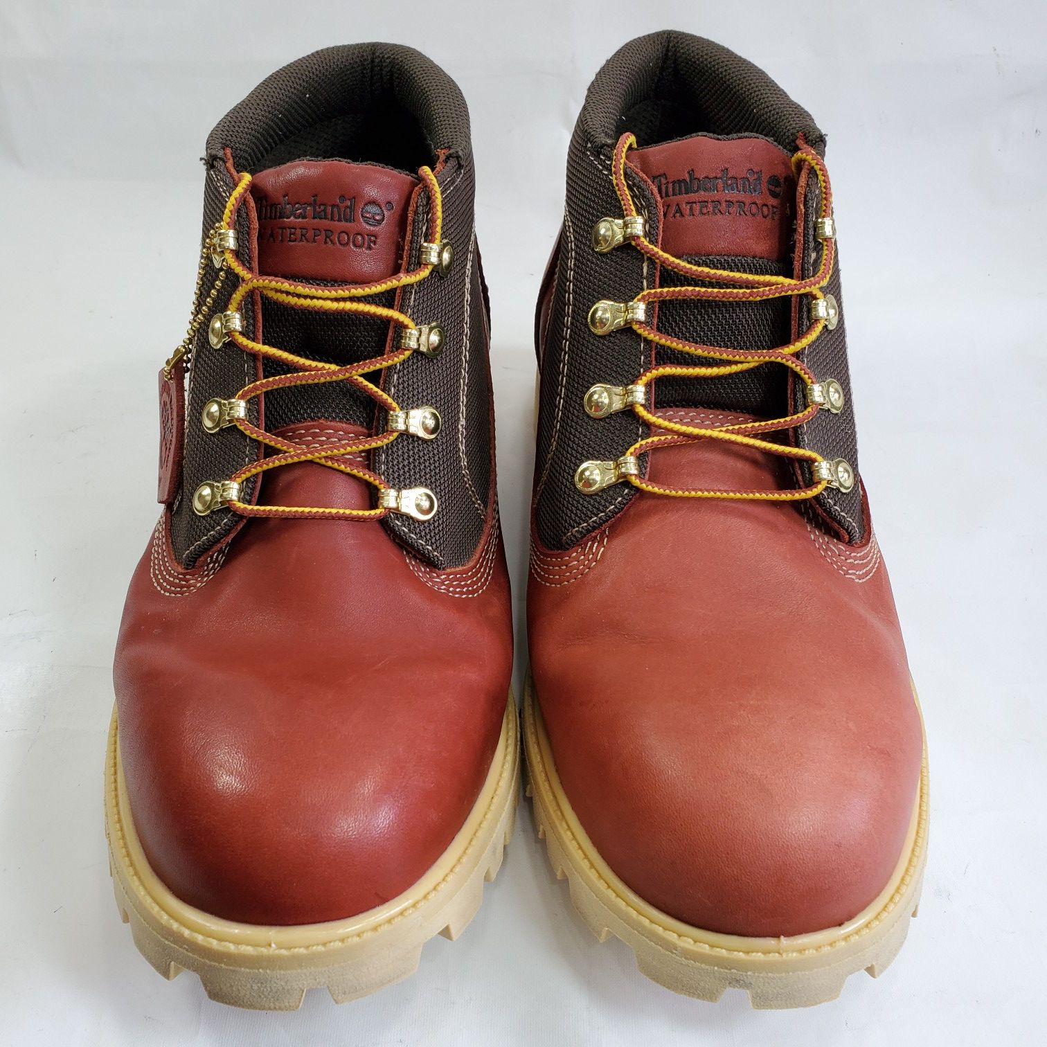 Timberland Men's 14 W Mid Leather Boots Heavy Duty Rubber Soles Chukka Ankle