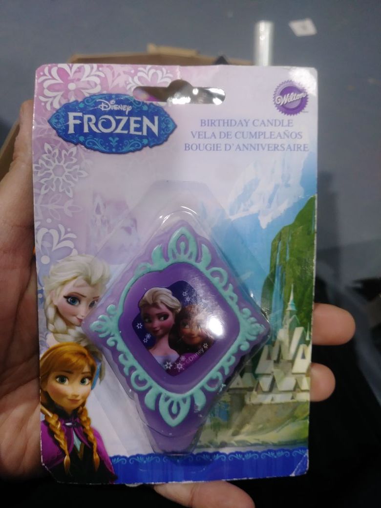 Disney frozen birthday candle