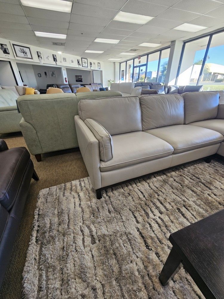 2-pc Leather Sectional Sofa-Virton 