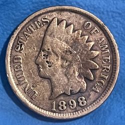 1898 Indian Head Cent. $2,000.00