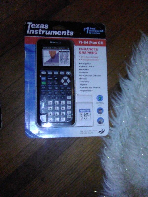 Calculator - TI -84 Plus CE Enhanced Graphing **PLUS 2 Bonus CASIO Calculators  Free**