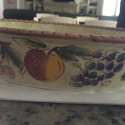 Oval Dish From Italy. 