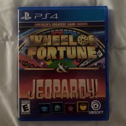 PS4 disk Wheel of fortune and Jeopardy 